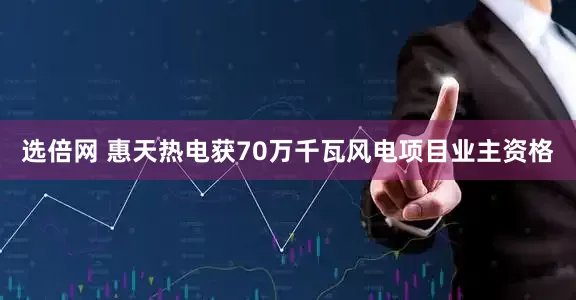 选倍网 惠天热电获70万千瓦风电项目业主资格